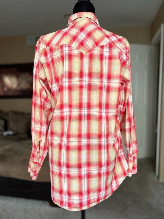 Vintage H Bar C California Ranchwear plaid button down shirt - Picture 2 of 13